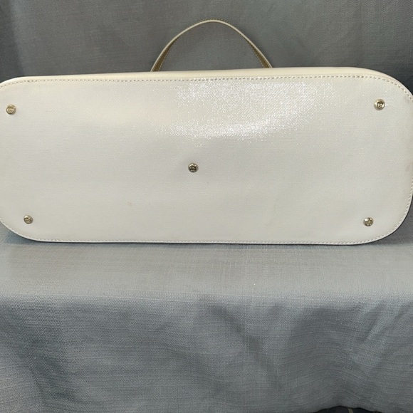 EricJavits New York tote bag. Very good condition. Gold cream, and green colors - Picture 7 of 8